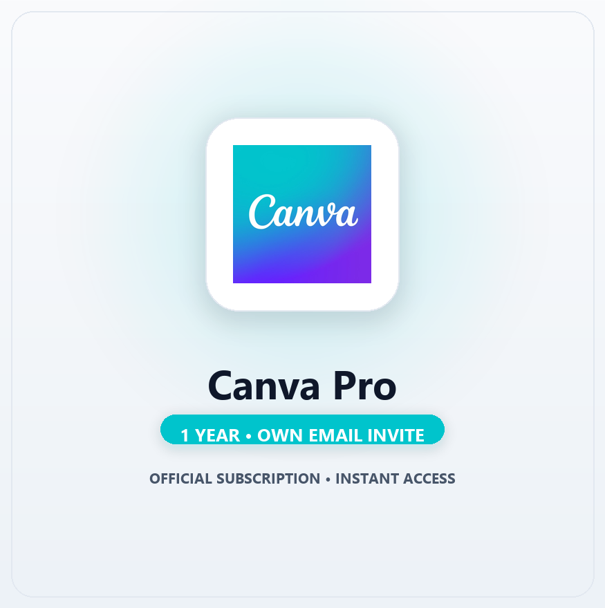 Canva Pro 1 Year (Own Mail Invite)