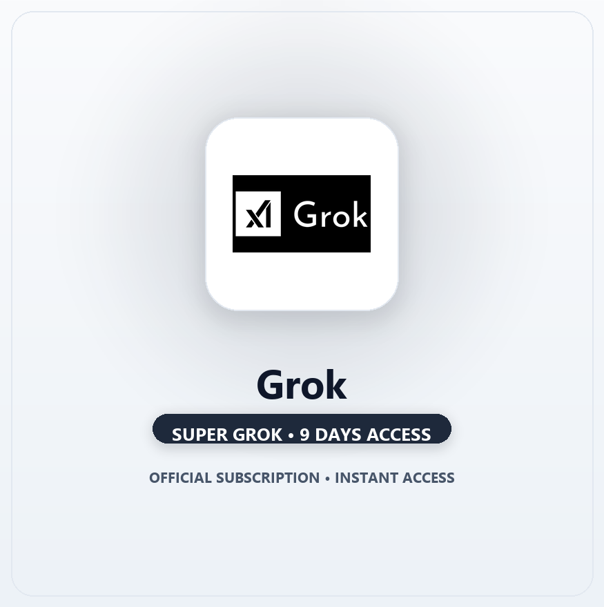 Grok - Super Grok 9 Days