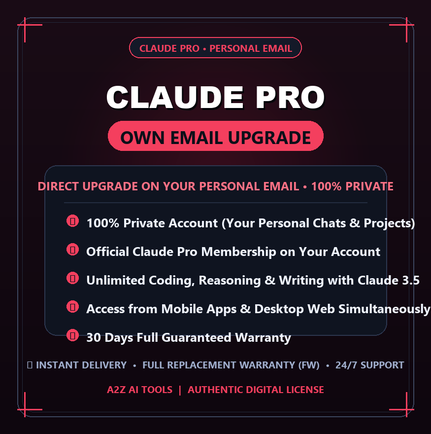 Claude Pro Private 1M (Own Email Upgrade) Slide 1