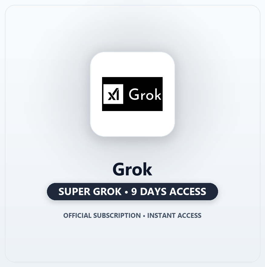 Grok - Super Grok 9 Days