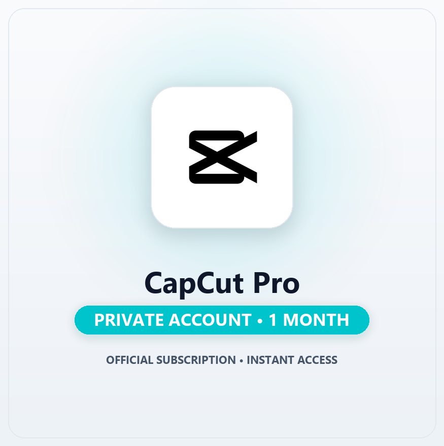 Capcut Pro Private Account 1M