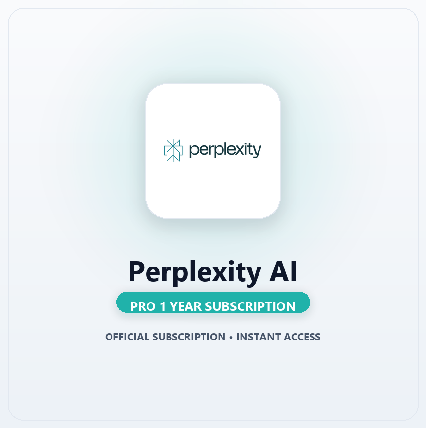 Perplexity AI Pro 1 Year Subscription