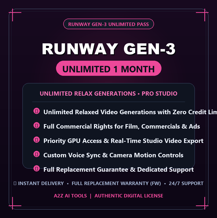 Runway Gen-3 Unlimited 1M Slide 1